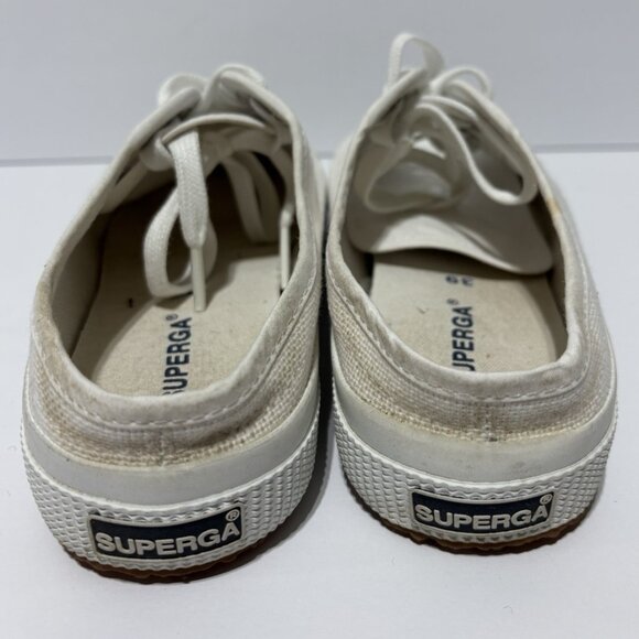 Superga Women’s 2402 White Slip-On Mule, Side 8 M - Picture 4 of 5